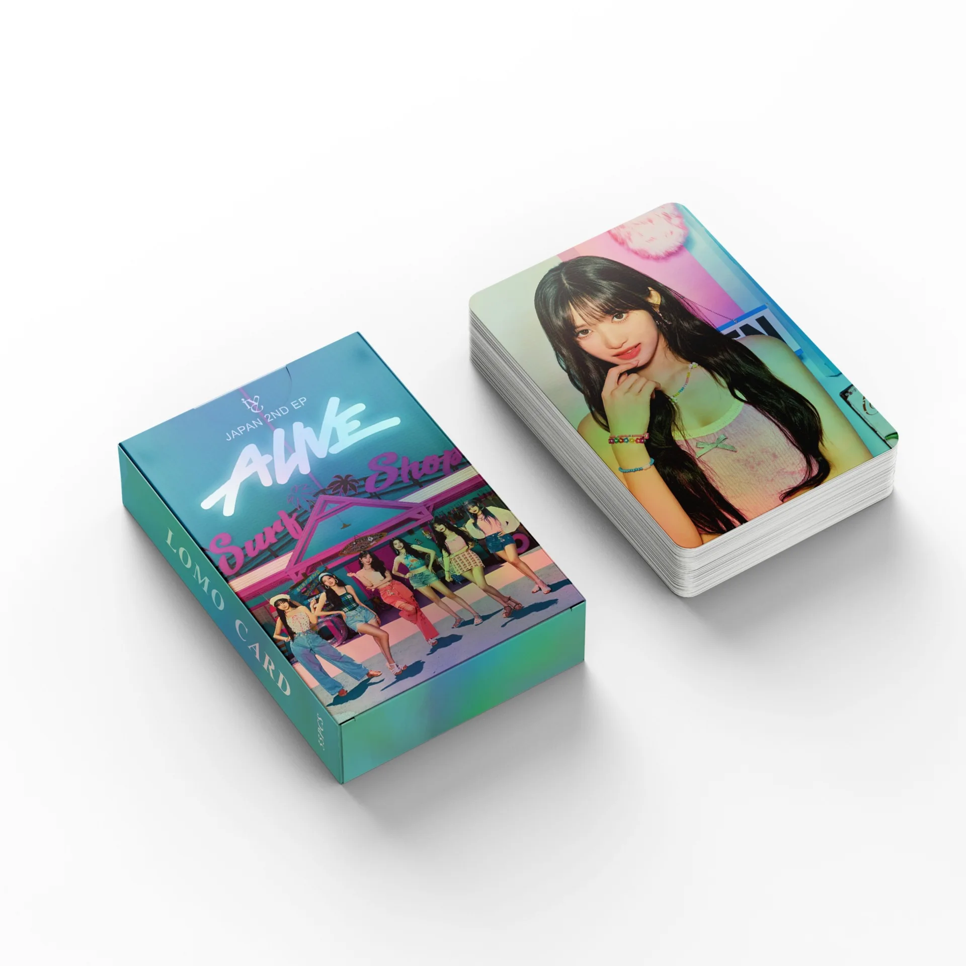 Imagem -02 - Ive Jangwonyoung Photo Print Card Álbum Cartões Lomo Presente para os Fãs Rei Liz Wonyoung Novo 55 Pcs