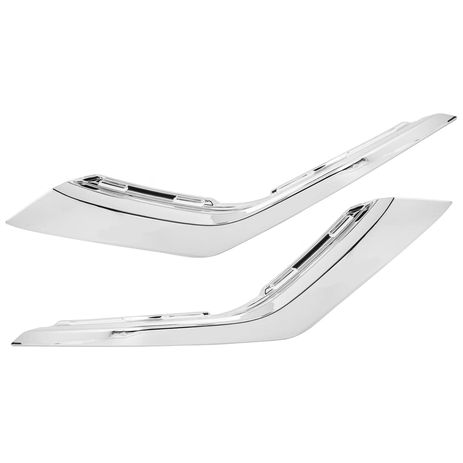 Front Bumper Lower Trim Protective Stylish Rugged Front Bumper Chrome Trim Molding Replacement for Mitsubishi Outlander