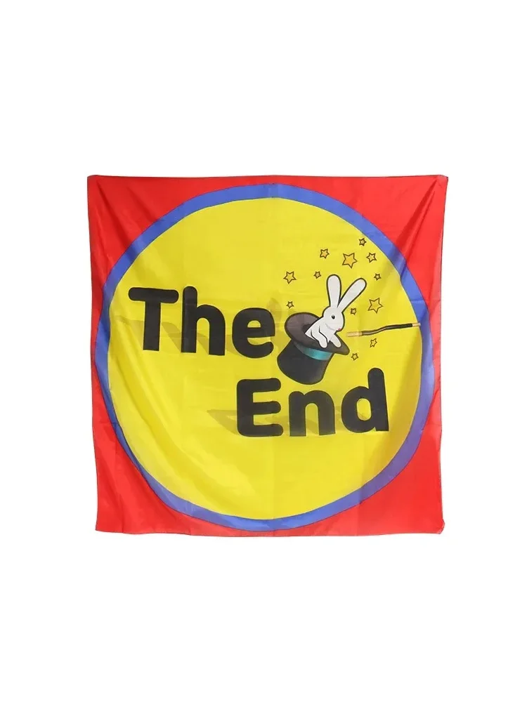 The End Silk 88*88cm no smoking Magic Tricks 100% Silk Close Up Stage Show Ending  Appearing Illusion Gimmick Mentalism Props