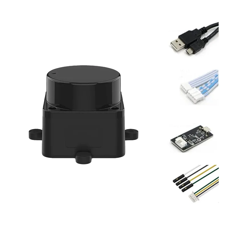 Lidar Sensor - 12Meter (39ft) 360° Ranging - Walnut Size, 30K lux Resistant - Provide ROS/ROS2/C/C++ SDK Raspberry Tutorial