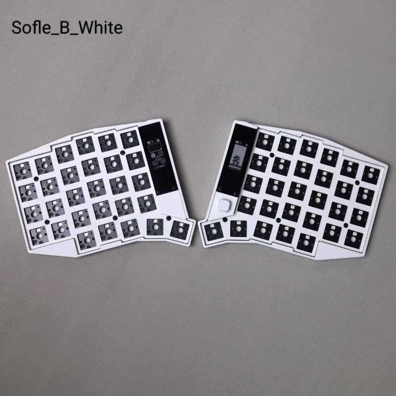 Sofle Low Profile Split Keyboard Kit Wireless Teclado Dividido RGB Hot Swap Nice View Kailh Choc V1 V2 Game Mechanical Keyboards