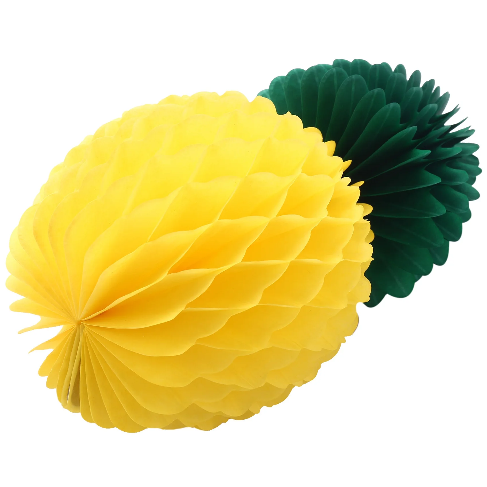 12 Pack Pineapple Honeycomb Centerpieces Tissue Paper Pineapple 8 Inch Party Supplies Table Hanging Decoration Hawaiian Luau