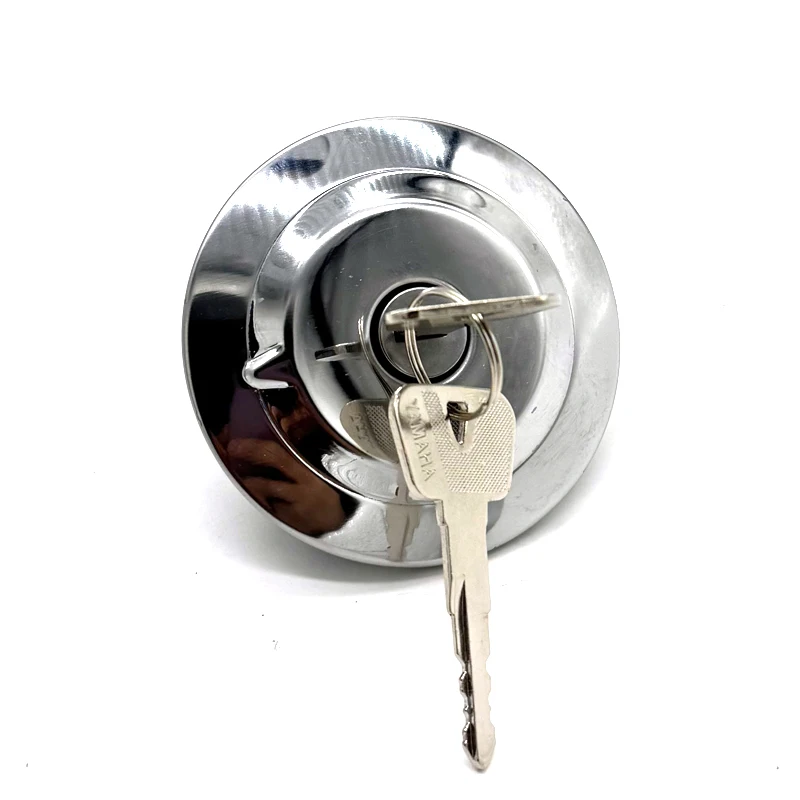 Motorcycle Gas Fuel Tank Cap With Keys For YAMAHA YBR125 YBR 125 YBR250 YBR 125CC 250CC Oil Tank Cover view 2