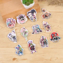 Demon Slayer Mobile Phone Ring Holder Cute Cartoon Action Figures Paste Style Smartphone Holder Stand Support Creative Gift