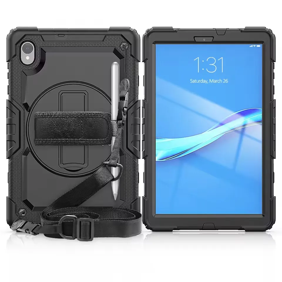 Case for Lenovo Tab M8 8'' FHD 2020 TB-8705F TB-8705N TB-8505X/TB-8506 Heavy Duty shockrpoof Hand Shoulder Strap Stand cover