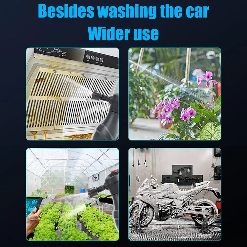 Electric Foam Sprayer 2L Wireless Car Washing Tool Foaming Pump Blaster Watering Sprayer for Car Washing Garden Plants Wate K7U8