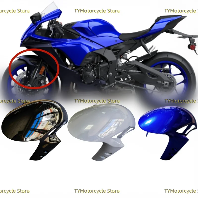 

Fit for Yamaha YZF-R1 YZFR1 (2009-2025) YZF-R6 YZFR6 (2017-2024) MT-10 FZ10 MT10 (2016-2024) Motorcycle Front Fender Fairing