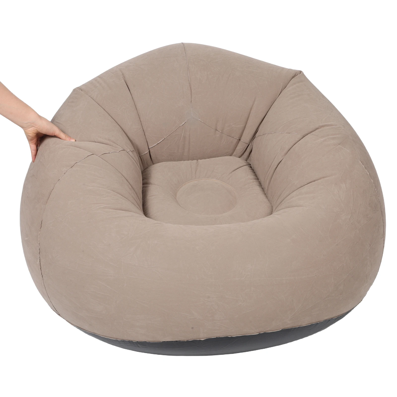 

Inflatable Bean Bag Chair Soft Flocked Surface Portable Outdoor Camping Inflatable Sofa Couch Lazy Lounge Chair