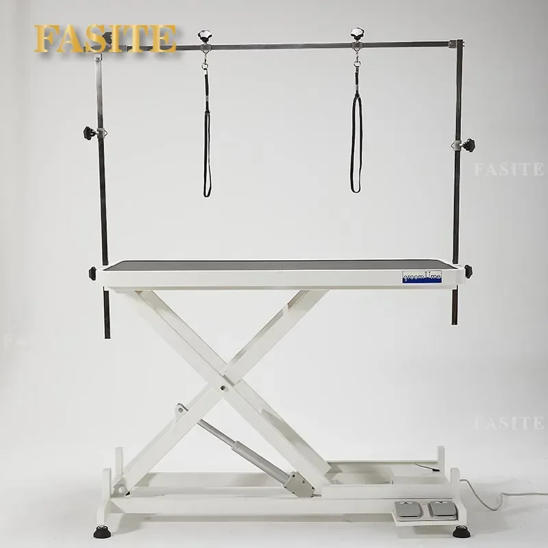 For Large Dogs Golden Retriever Ultra-low Hydraulic Electric Lift Grooming Table Heavy Duty Pet Grooming Station Adjustable