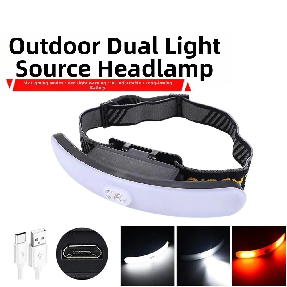 USB Rechargeable LED Headlamp 6 Modes Eye Protect Eyelash Extension Lamp Strong Light Shadowless Nail Art Makeup Light