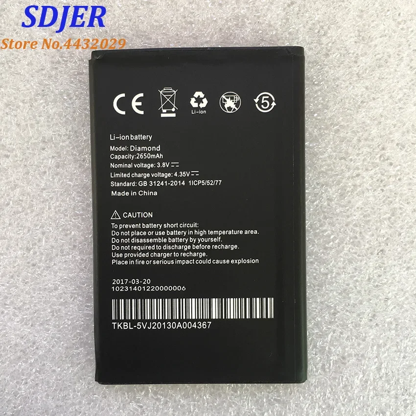 

High Quality For UMI Diamond Battery Smartphone 2650mAh Backup X Smart Phone