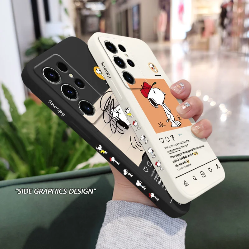 Sweet Dog Phone Case For Samsung Galaxy S24 S23 S22 S21 S20 Ultra Plus FE S10 S9 S10E Note 20 ultra 10 9 Plus Cover