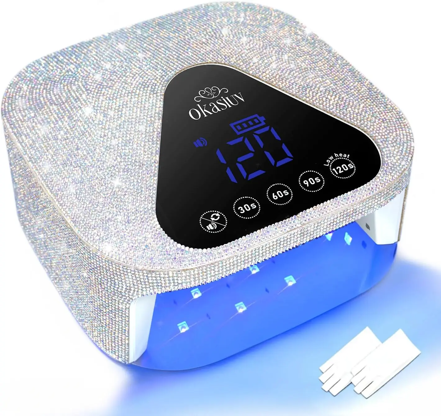 

Беспроводная УФ-светодиодная лампа для ногтей с перчатками, магнитным основанием, 4 таймерами и автоматическим датчиком для салонов и домашнего использования