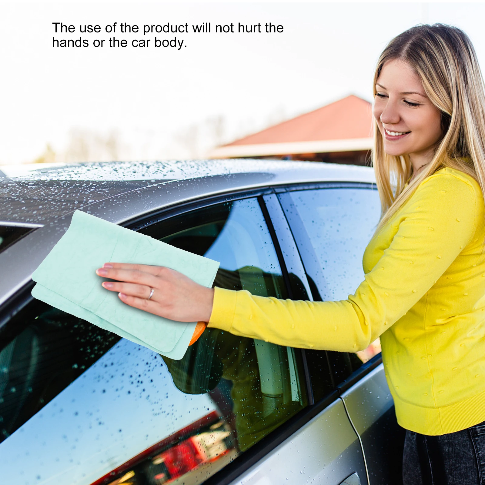 

Imitation Deerskin Towel Car Wash Cloth Green Absorber Drying Reusable Cleaning Large Size Car Motorcycle Boat Window Bathroom