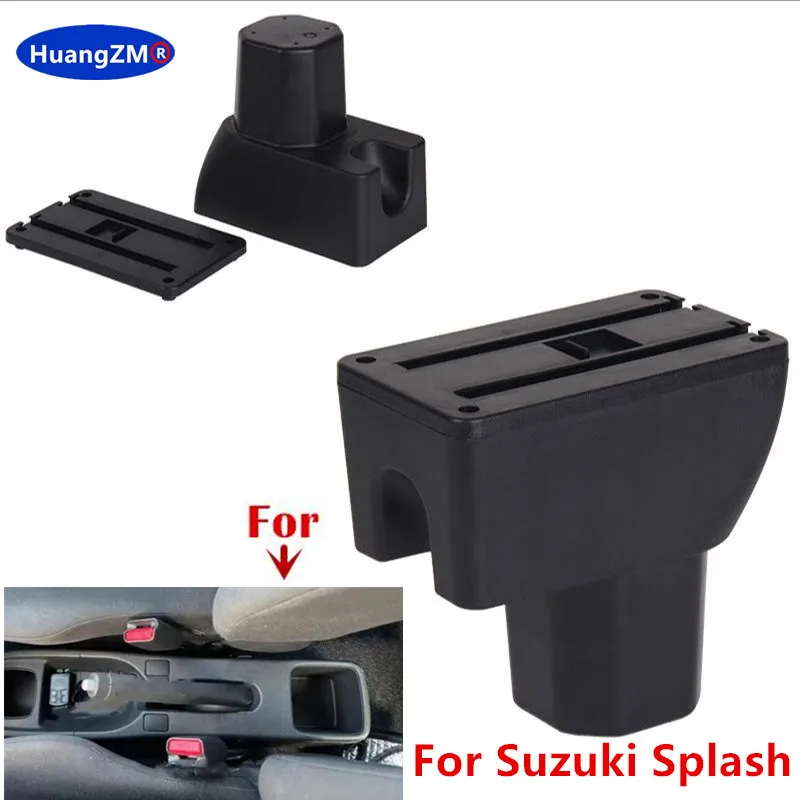 For Suzuki Splash Armrest box For Suzuki Splash Car Armrest Storage Box Cup Holder Interior Dedicated Retrofit Car Accessories 
