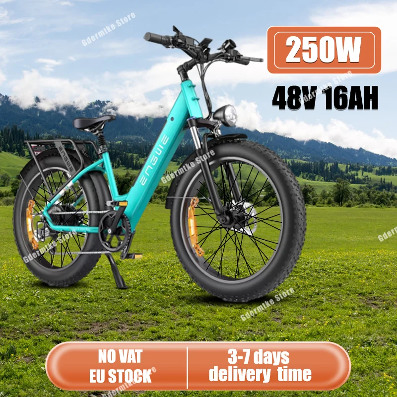 E Bike ENGWE E26 ST 250W Motor 48V 16AH Battery 26*4.0 Inch Fat Tire Electric Bike Max Range 140km Speed 25km/h Electric Bicycle