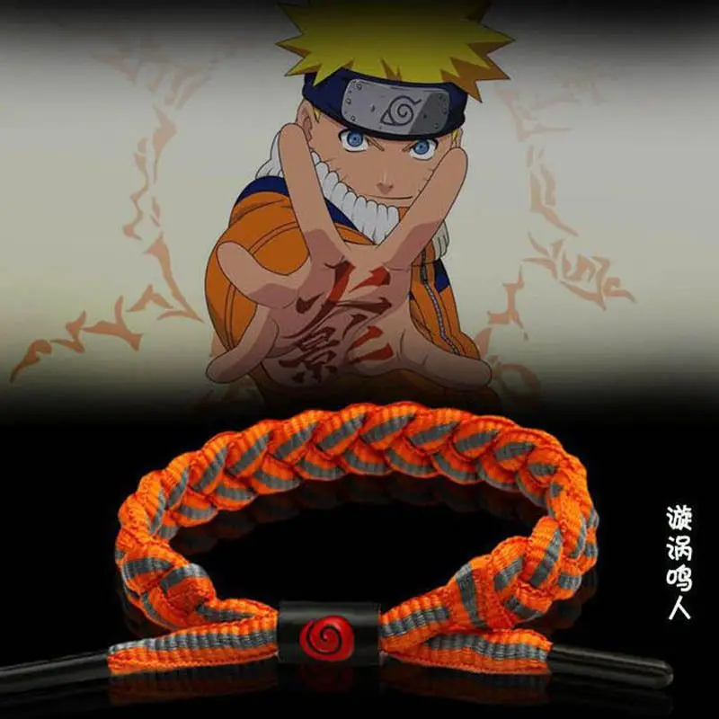 

Naruto Bracelet Boy Girl Couple Accessories Gift Weaving Bracelet Cartoon Uzumaki Naruto Uchiha Sasuke Festival Gift Gift Box