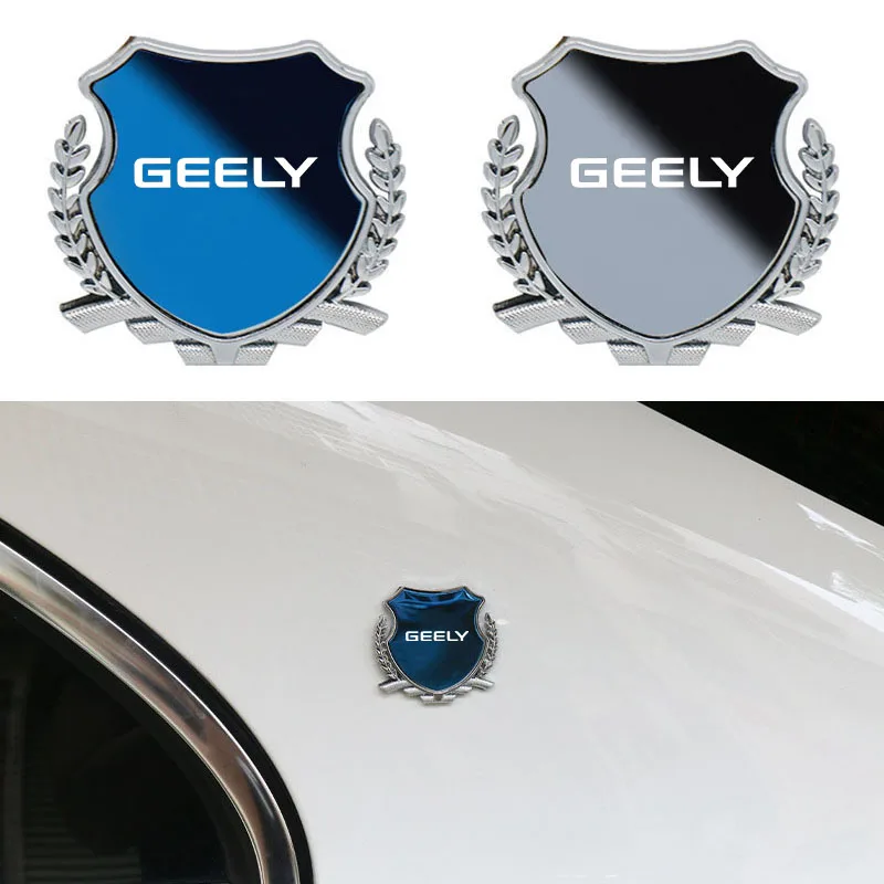 Car Body Side Emblem Sticker Alloy Rear Window Badge for Geely Emgrand EC7 EC8 X7 GE GT Emgrand EV8 EX7 CK Decoration