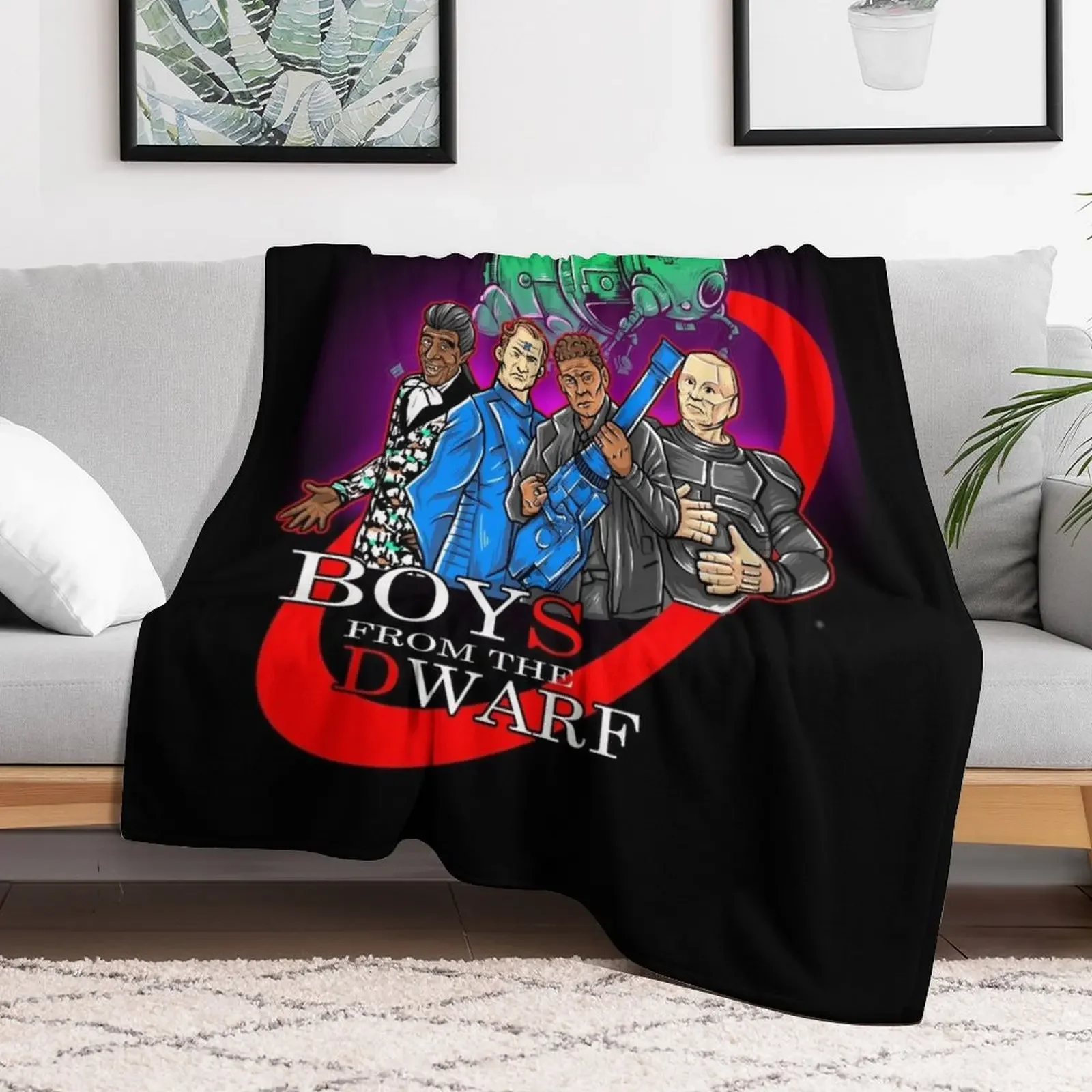 Red Dwarf Boys From The Dwarf StarBug Throw Blanket Flannel for winter Blankets