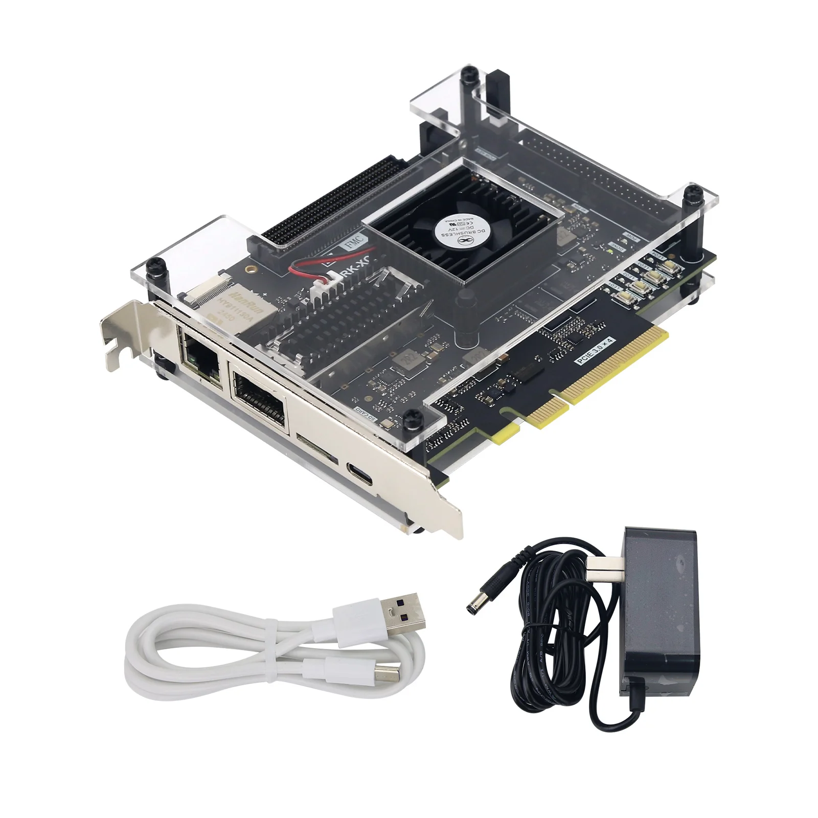 KU5P Development Board FPGA Development Board XCKU5P FMC HPC QSFP28 100G Optical Port PCIE3.0