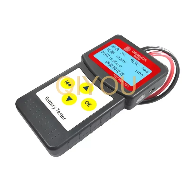 

12V Car Battery Detector Car Battery Failure Check Tool Battery Capacity Life Test Table With Measurement Result Printing Functi