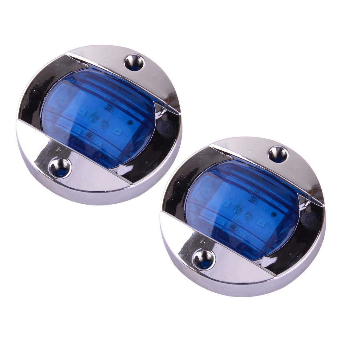 

IP67 2Pcs Blue LED Interior Cabin Deck Courtesy Lights Waterproof For Camper Trailer Caravan RV Marine Boat Yacht