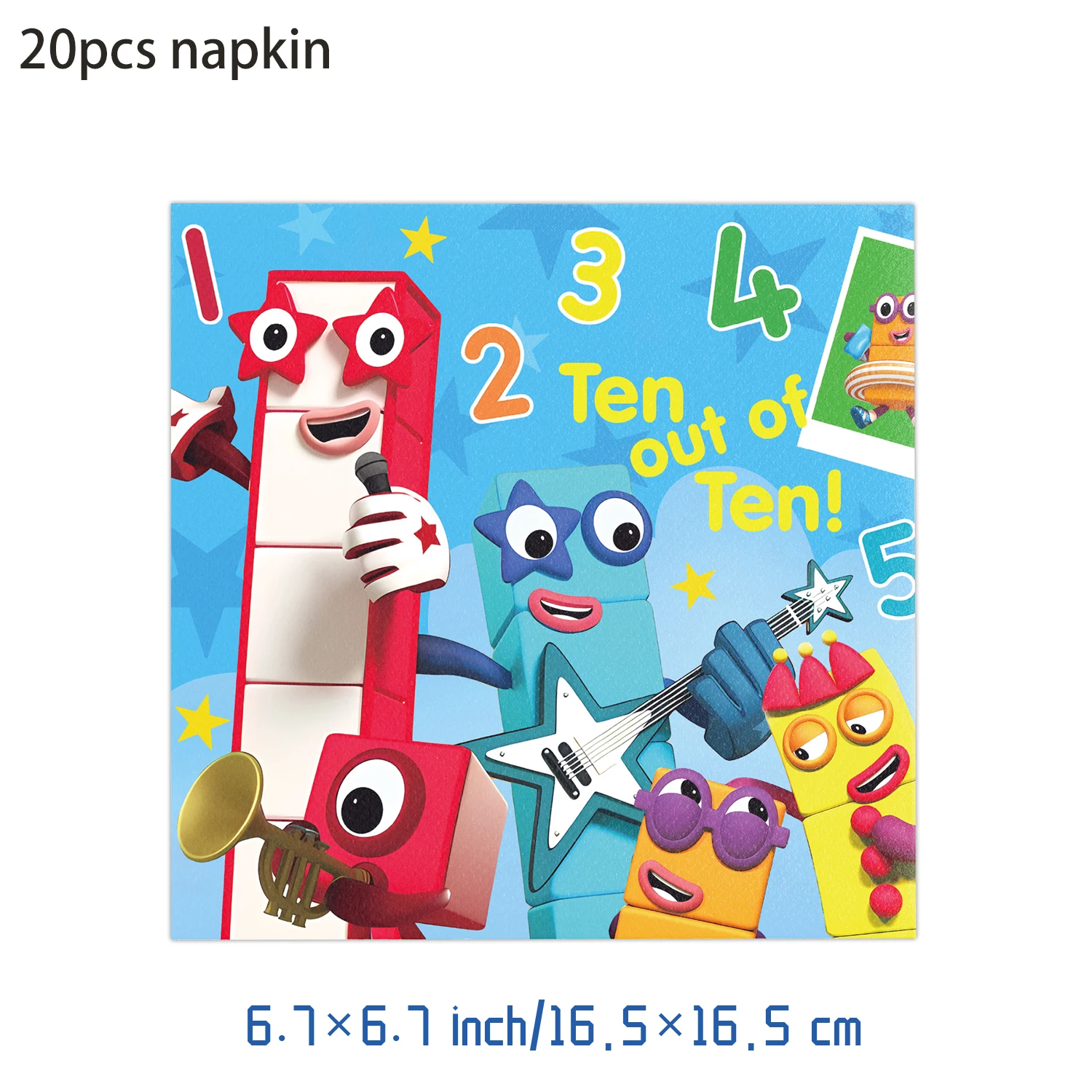 Number Building Blocks Birthday Party Decorations Cup Plate Napkin Tablecloth Banner Balloon for Kids Baby Shower Supplies Gifts image 3