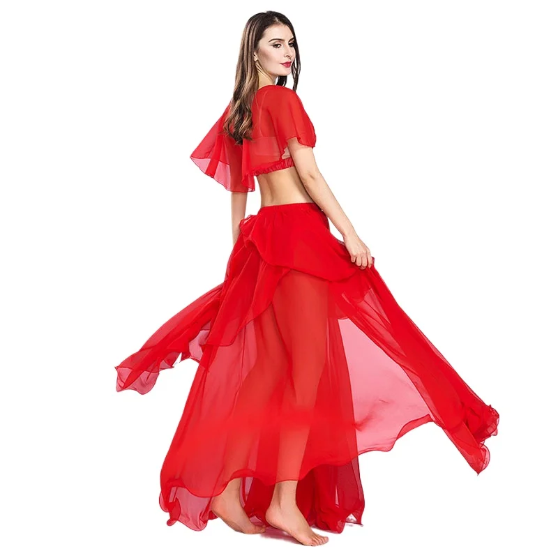 2024 Belly Dance New Suit Oriental Dance Dancing Skirt Suit Beginners Sexy Practice Suit Women Performance Costumes 8810