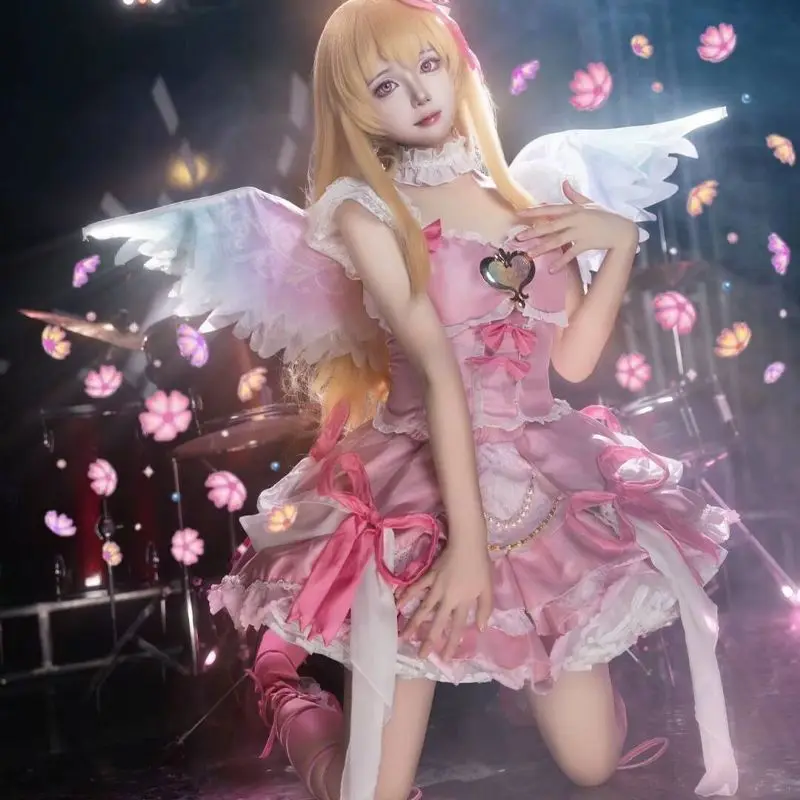 

Hoshimiya Ichigo Cosplay Anime Aikatsu!Costume Sweet Lolita with Wings for Hallowmas Christmas Role Play Women