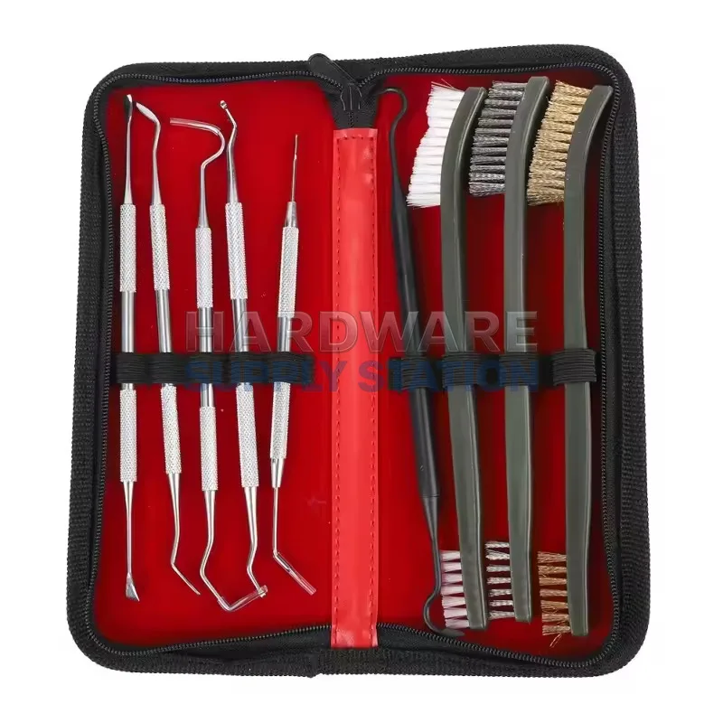 

Набор щеток для чистки труб, двусторонние нейлоновые щетки для удаления сильных загрязнений, набор щеток-крючков для чистки автомобильных трубопроводов