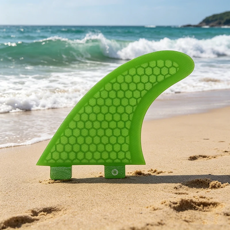 

Высокопроизводительные пластиковые плавники для серфборда UPSURF Double Tab Thruster, универсальные размеры S/M/L, зеленые, аксессуары для серфинга, бесплатная доставка