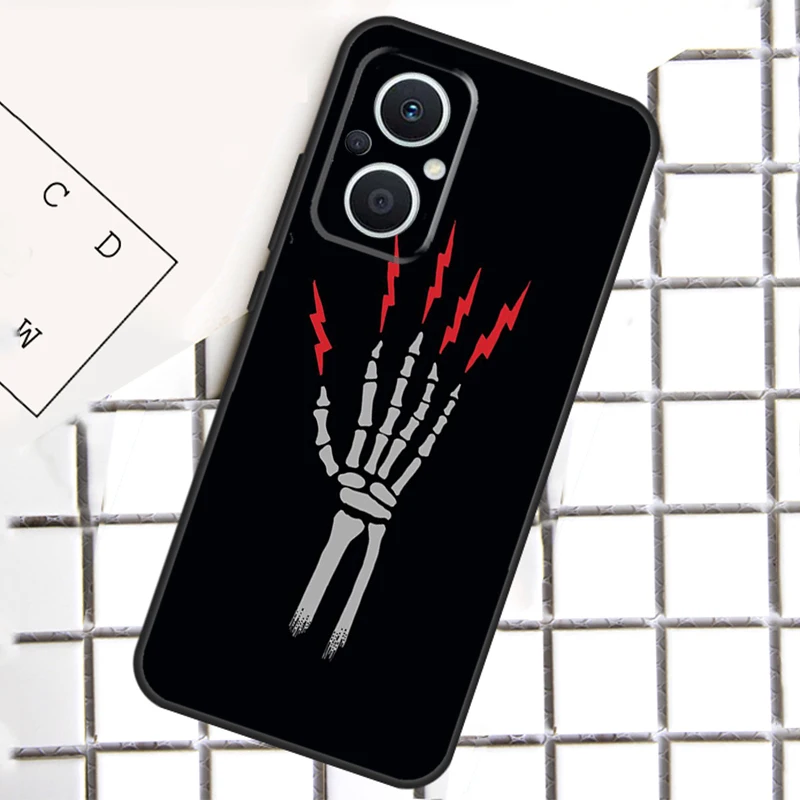 Чехол Lightning Bones для OPPO Reno 13F 12F 14F 11F 10 11 12 13 14 Pro 8T 7 8 Lite OPPO Find X8 X6 X5 Pro
