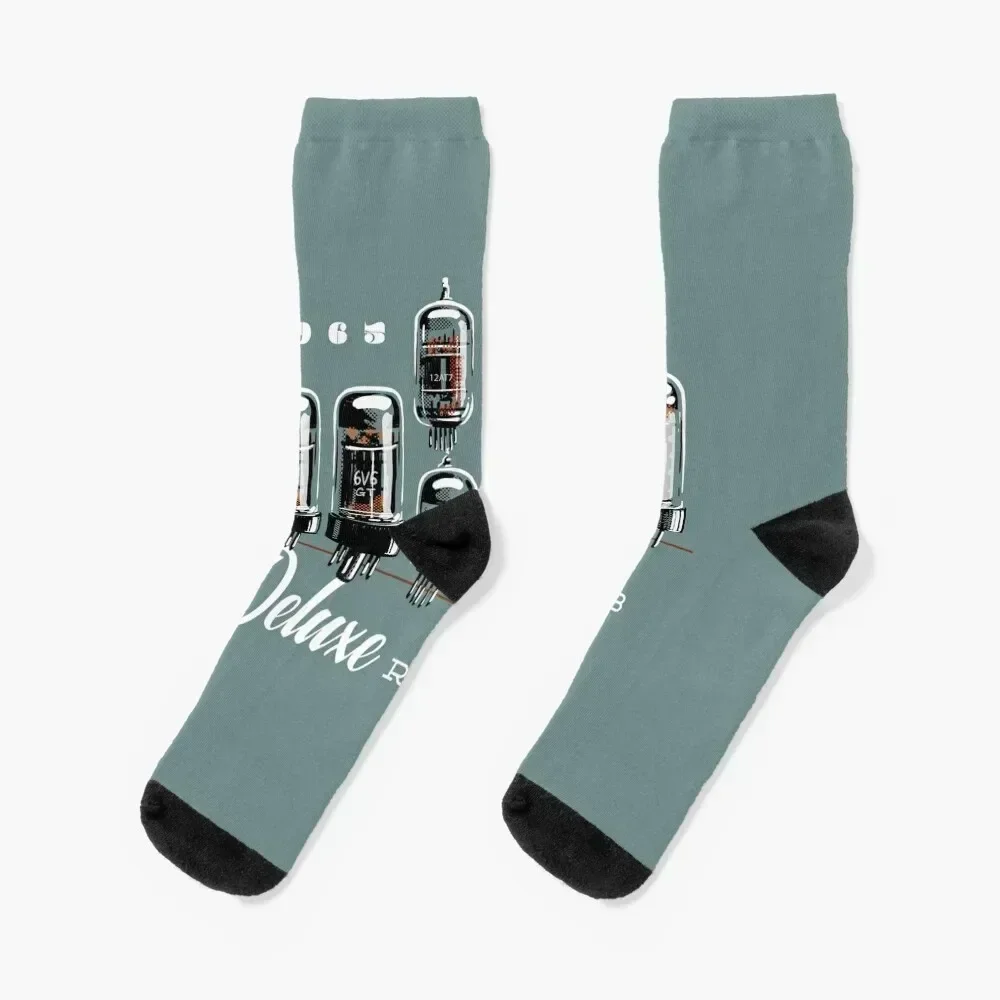 

1965 Deluxe Reverb vacuum tubes Socks loose Hiking boots colored cartoon Women Socks Men's