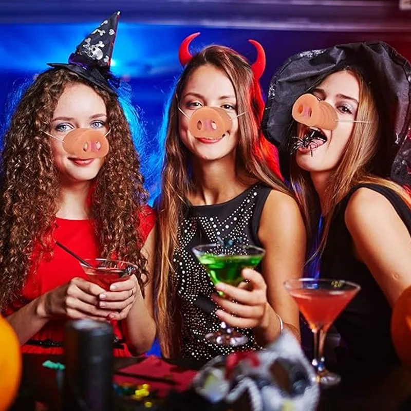 1/10 قطعة مضحك اللاتكس خنزير خطم قناع وهمية المطاط خنزير الأنف الأطفال الكبار هدايا حفلة تأثيري الدعائم هالوين عطلة الديكور #3