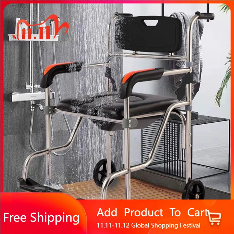 

Nordic Outdoor Bathroom Chair Tourist Designer Disabled Metal Stool Space Saving Portable Taburete Plegable Unique Furniture