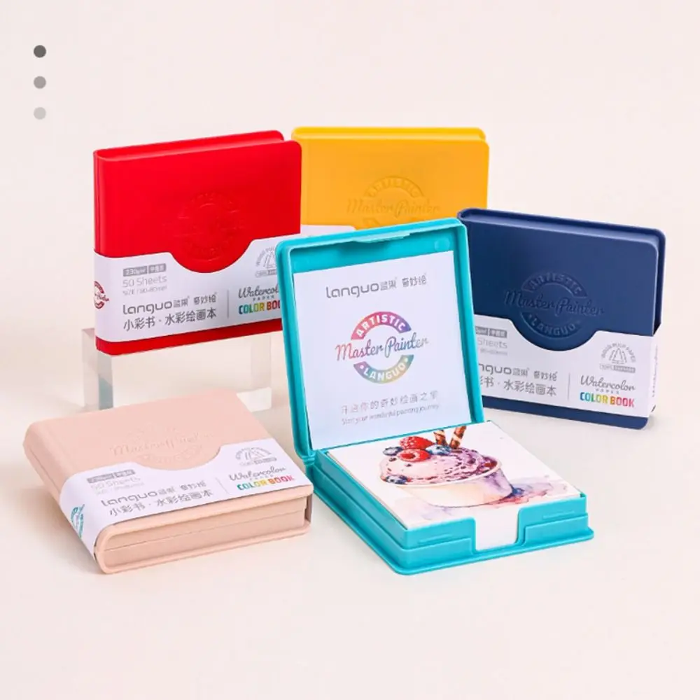 دفتر رسم جديد بألوان مائية قابل للتمزيق، جيب سميك، دفتر ألوان مائية محمول، مشاريع رسم كتب ألوان مائية #5