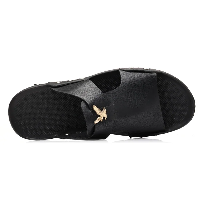 YRZL Herrenschuhe, Sommer-Hausschuhe, Herren-Innenrutschen, lässige Sandalen, leichte, atmungsaktive Strand-Hausschuhe für Herren, Sandalen – Detail 12