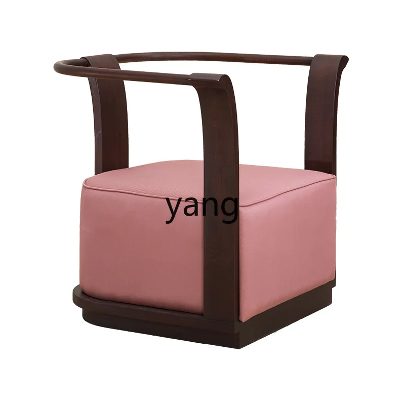 

LMM new Chinese leather cloth sofa chair household living room sofa armchair