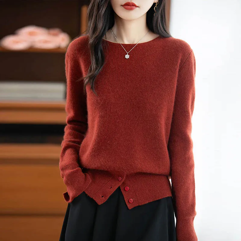 

Sweaters Woman Winter Wool Knit Pullover Autumn Warm Casual Loose Fashion Knitwear Elegant Knitted Comfortable Clothing Tops