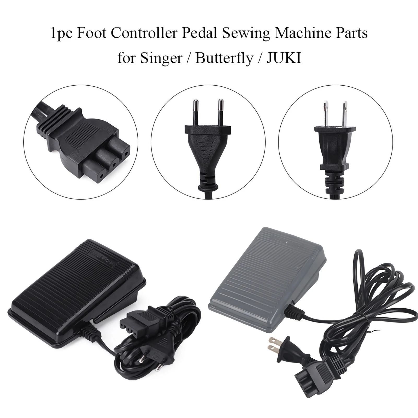 Piezas de la máquina de coser del pedal del controlador de pie para el controlador de pie de la máquina de coser Singer