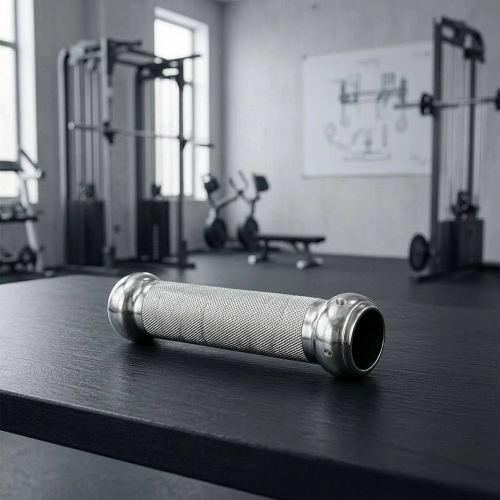 

Knurled Sleeve Tube Silver Fitness Part