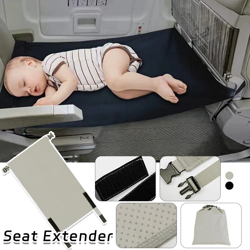 Children Travel Airplane Bed Portable Toddler Airplane Footrest Seat Extender for Kids Baby Car Seat Extender Leg Rest Hammock