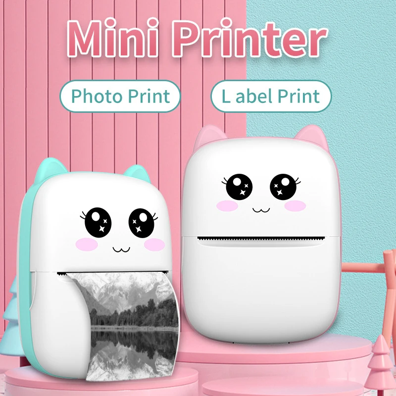 Olaf Draagbare Mini Printer Label Printers Sticker Draadloze Inktloze Zelfklevende Thermische Printer Impresora Portátil Android Ios