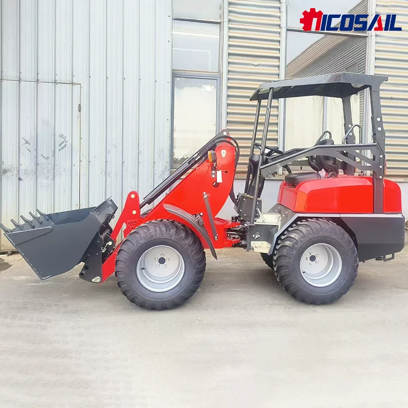 

Free Shipping!! Mini Telescopic Loader Compact Loader Rotating 4X4 Telehandlers Crane 1Ton 2 Ton Telescopic Wheel Loader Price