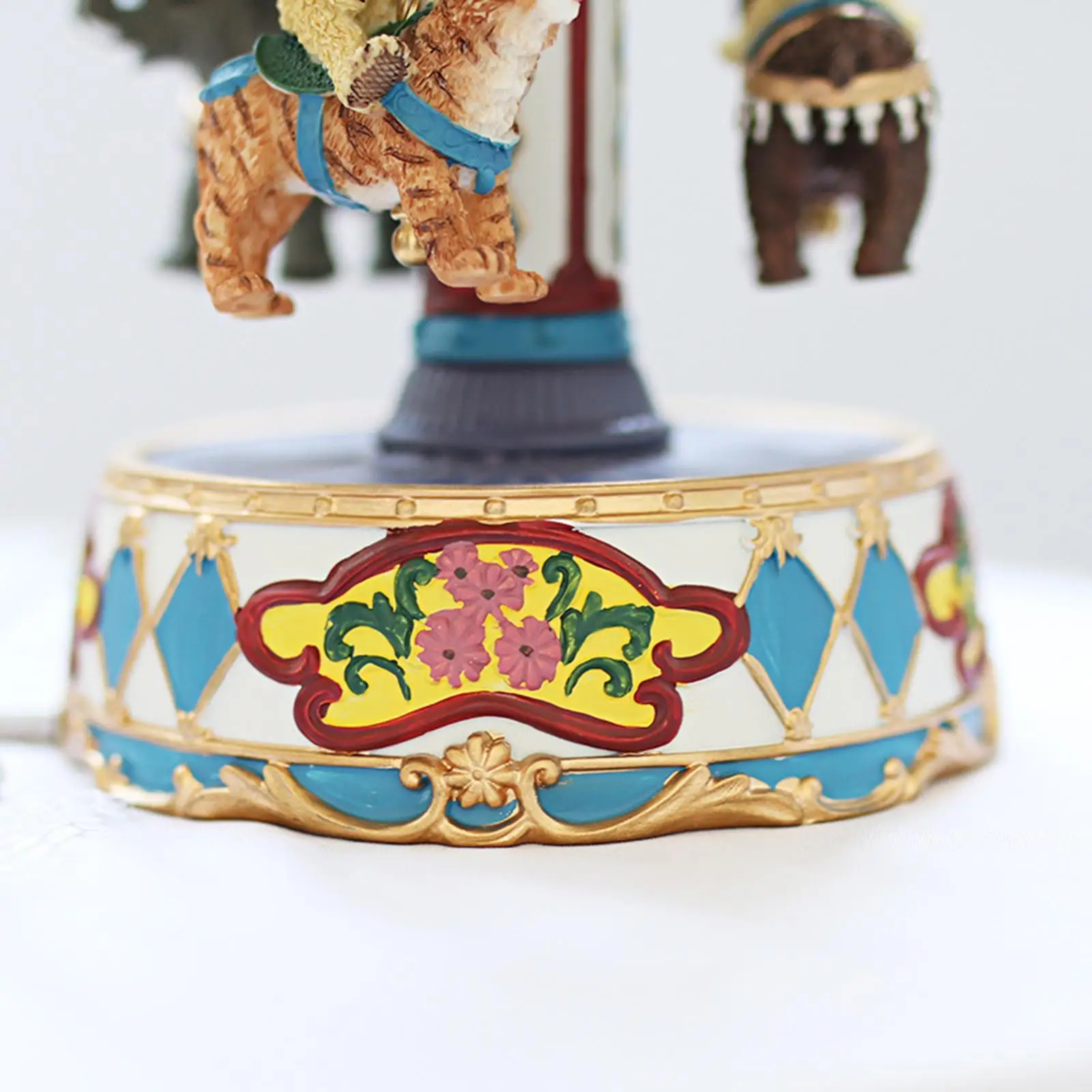 Carousel Music Box Decor Crafts Decorative Lovely Rotation Collectibles Wind up