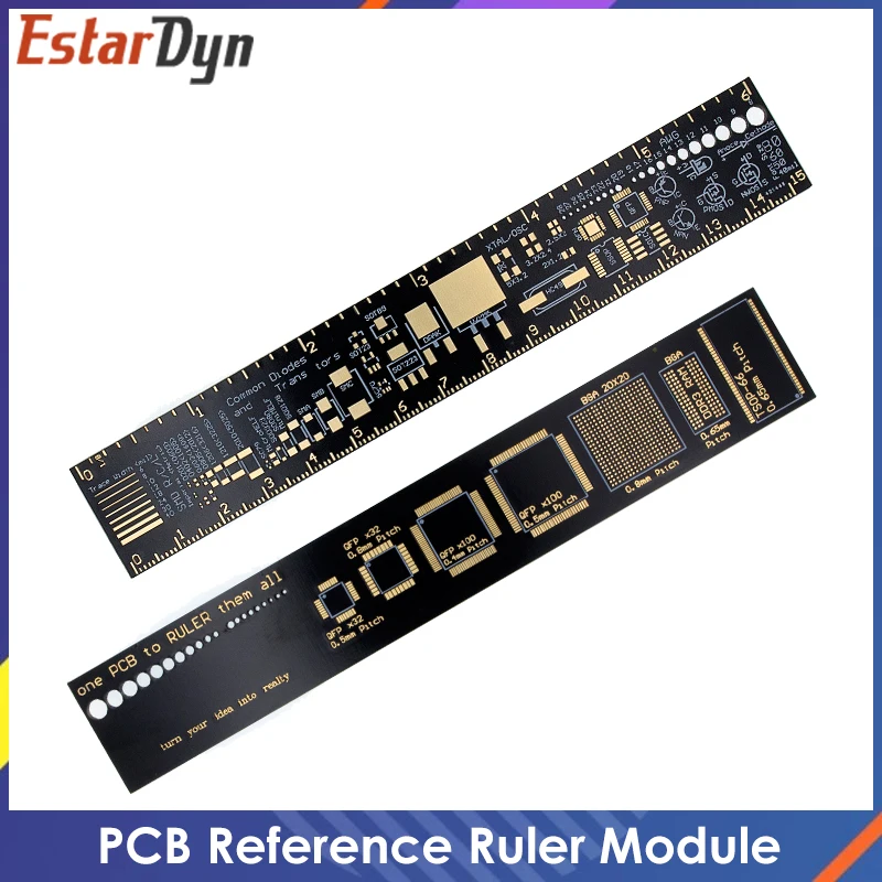 PCB Ruler 15cm For Electronic Engineers For Geeks Makers Fans PCB Reference Ruler PCB Packaging Units v2 - 6