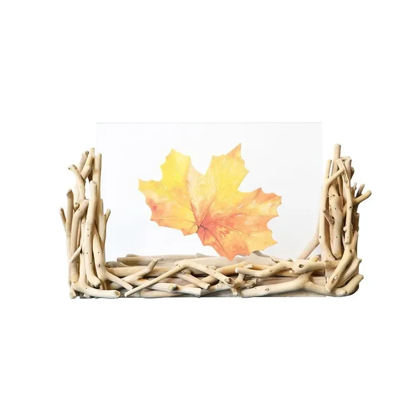 

Simple handmade solid wood 7-inch acrylic photo table creative image picture photo crafts