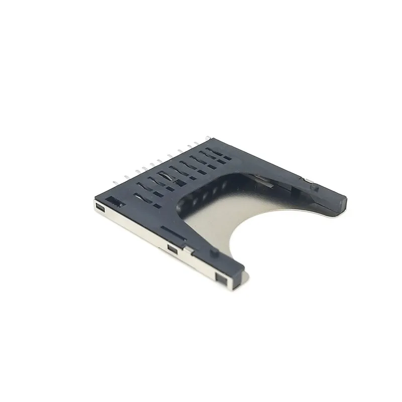 10Pcs/Lot 10Pin Sd Combo Deck Sd Card Slot Pop-Up Sd Card Slot Sd Connector Shell