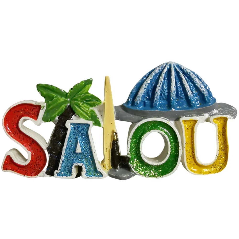 Salou España imán para nevera recuerdo de viaje imán decorativo para refrigerador colección de manualidades pintadas a mano