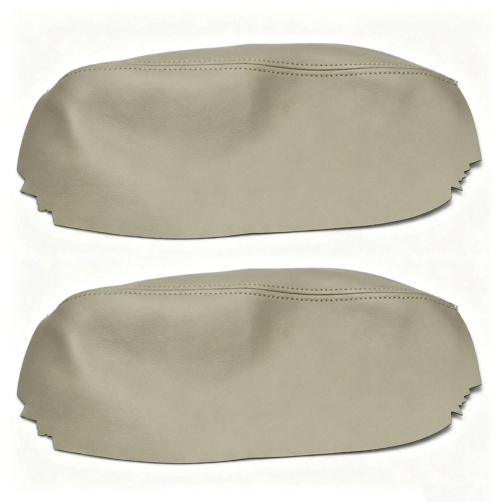 

For Acura RL 2005-2010 Center Console Armrest Cover 1 Pair Beige Tan Leather Waterproof Anti-Scratch Protector Pad